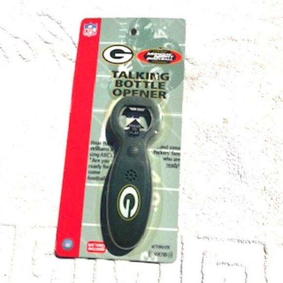 Talking Bottle Opener . ABC Monday Night Football . Green Bay Packers New in Pac - Picture 1 of 2